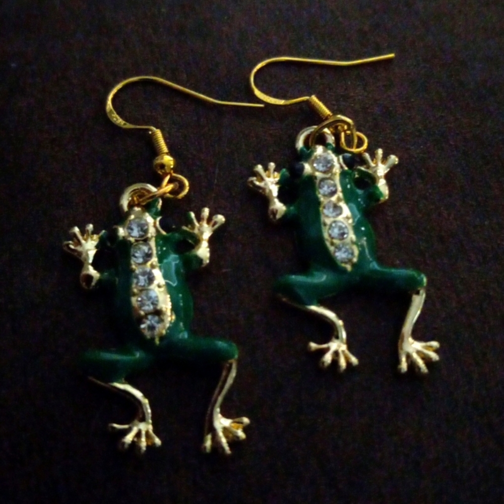 🐸 frogs with rhinestone crystals
